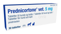 alkohol inaktive Persona Prednicortone Vet. - tabletter - 5 mg - MedicinTilDyr.dk